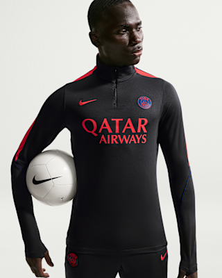 ウェア NIKE Paris Saint-Germain Drill Top - XS Paris Saint-Germain Strike Men's Nike Dri-FIT Soccer Knit Drill